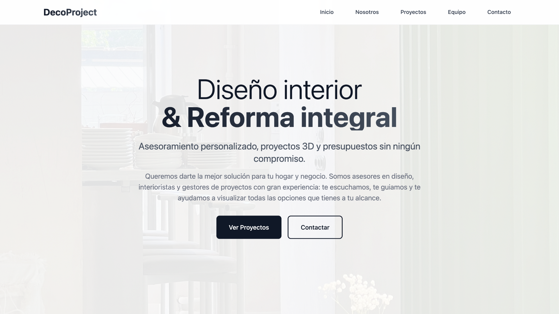 DecoProject — Diseño Web por Puig Monreal, agencia de marketing en Vilanova i la Geltrú