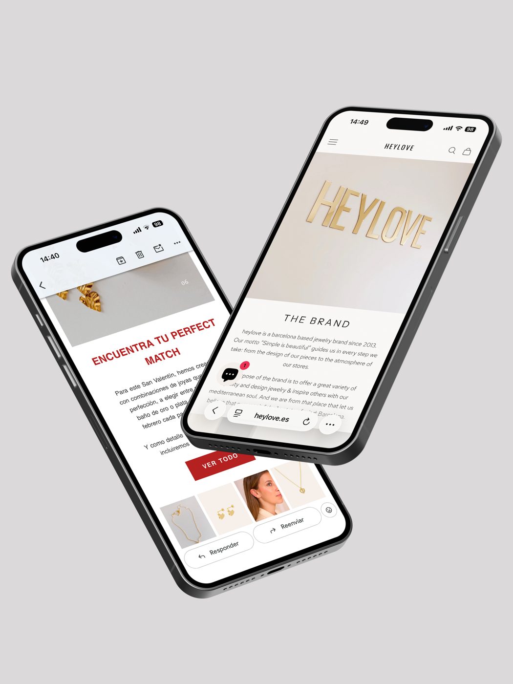 Email marketing — Heylove · diseño gráfico Puig Monreal
